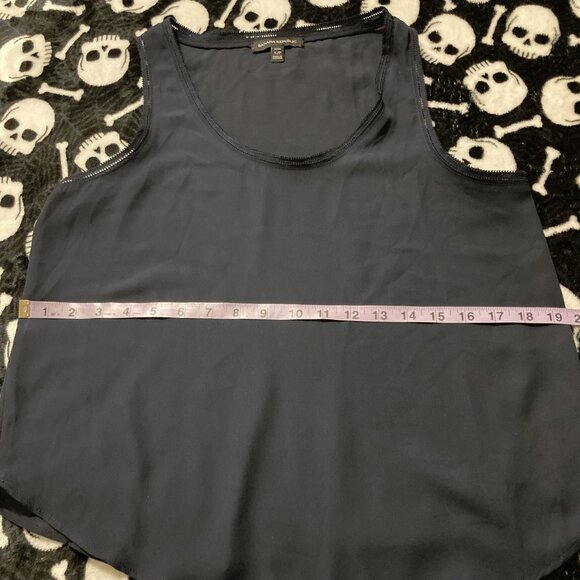 BANANA REPUBLIC Dark navy blue scoop neck camisole tank top ~ VINTAGE XS SMALL - Picture 7 of 9